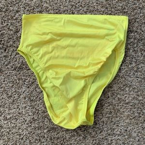 Eat Sleep Rave Yellow High Waisted Bottoms